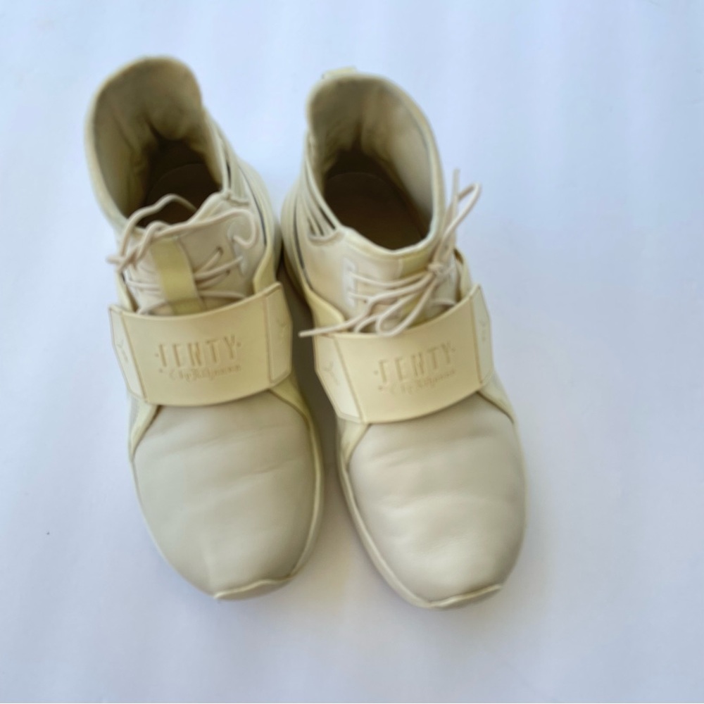 Puma Ignate Fenty size 6 Beige Sneakers Rihana High Top Gorgeous Leather